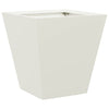 Weißer Gartenblumenkasten Henea 30x30x30cm (Stahl)