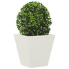 Weißer Gartenblumenkasten Henea 30x30x30cm (Stahl)