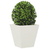 Weiße Gartenblumenkästen Henea 30x30x30cm (2 Stk. Stahl)