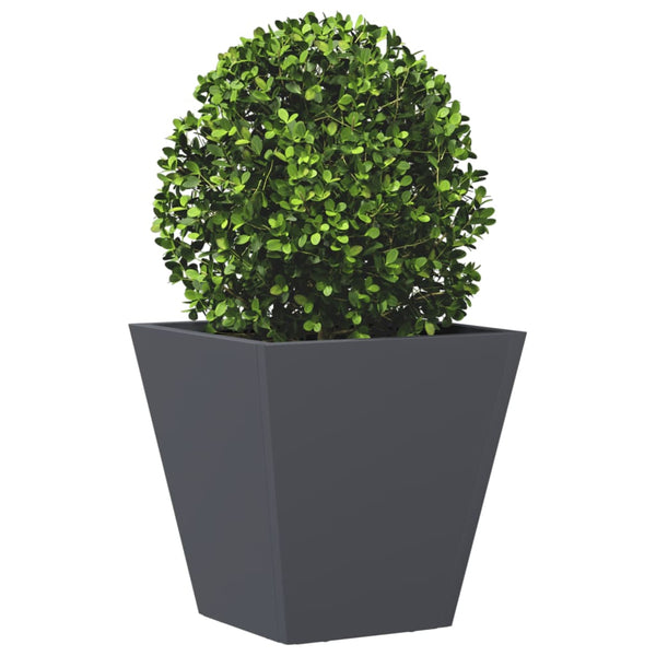 Anthrazit Garten-Blumenkästen Henea 30x30x30cm (2 Stk. Stahl)