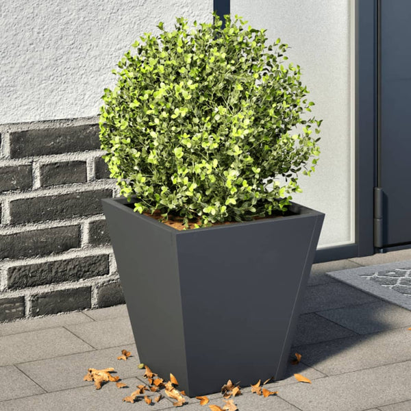 Anthrazit Garten-Blumenkästen Henea 30x30x30cm (2 Stk. Stahl)