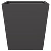 Schwarzer Gartenblumenkasten Henea 40x40x40cm (Stahl)