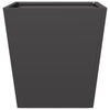 Schwarzer Gartenblumenkasten Henea 40x40x40cm (Stahl)