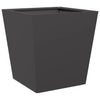Schwarzer Gartenblumenkasten Henea 40x40x40cm (Stahl)