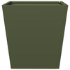Oliviengrüner Garten-Blumenkasten Henea 40x40x40cm (Stahl)