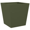 Oliviengrüner Garten-Blumenkasten Henea 40x40x40cm (Stahl)