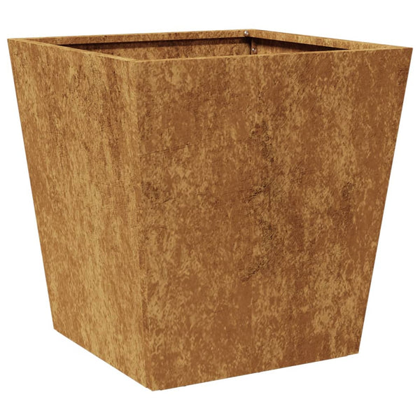 Corten teräs puutarhakukkalaatikko Henea 40x40x40cm