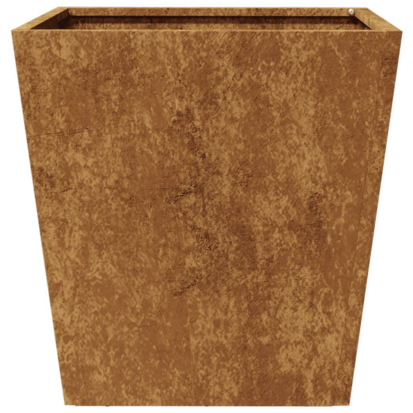 Corten teräs puutarhakukkalaatikko Henea 40x40x40cm