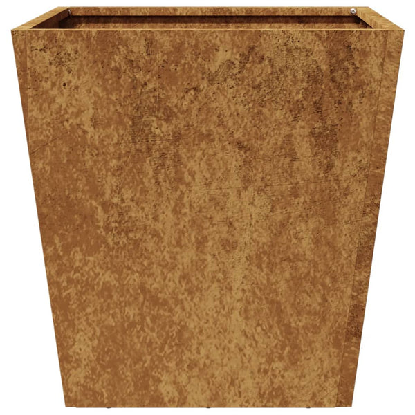 Corten teräs puutarhakukkalaatikko Henea 40x40x40cm