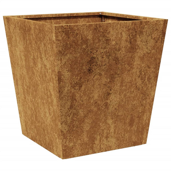 Corten teräs puutarhakukkalaatikko Henea 40x40x40cm
