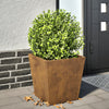 Corten teräs puutarhakukkalaatikko Henea 40x40x40cm