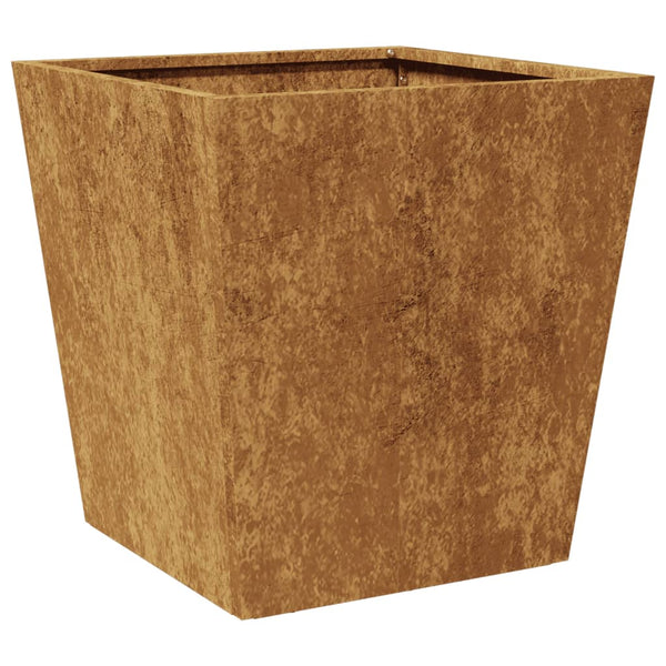 Corten teräs puutarhakukkalaatikot Henea 40x40x40cm (2 kpl)