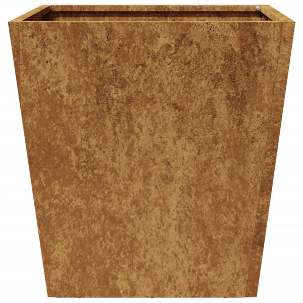 Corten teräs puutarhakukkalaatikot Henea 40x40x40cm (2 kpl)