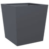 Anthrazitfarbener Pflanzkasten Henea 50x50x50cm (Stahl)