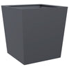 Anthrazitfarbener Pflanzkasten Henea 50x50x50cm (Stahl)