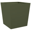 Olivgrüner Gartenblumenkasten Henea 50x50x50cm (Stahl)