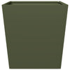 Olivgrüner Gartenblumenkasten Henea 50x50x50cm (Stahl)