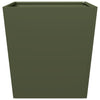 Olivgrüner Gartenblumenkasten Henea 50x50x50cm (Stahl)