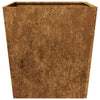 Corten teräs puutarhakukkalaatikko Henea 50x50x50cm