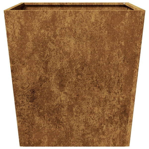 Corten teräs puutarhakukkalaatikko Henea 50x50x50cm