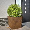 Corten teräs puutarhakukkalaatikko Henea 50x50x50cm