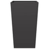 Schwarze Gartenblumenkästen Henea 45x45x75cm (2 Stück Stahl)