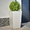 Edelstahl-Gartenpflanzgefäße Henea 45x45x75cm (2 Stück)
