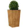 Corten teräs puutarhakukkalaatikot Henea 45x45x75cm (2 kpl)