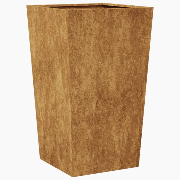 Corten teräs puutarhakukkalaatikot Henea 45x45x75cm (2 kpl)