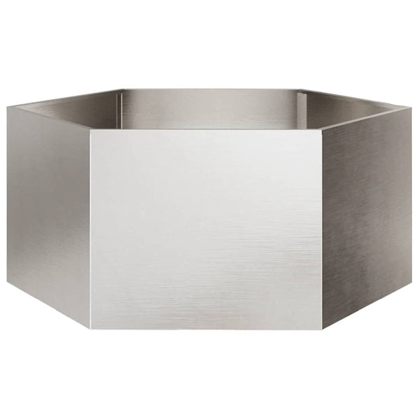 Stahl-Gartenbeet sechseckig Urissidi 104x90x45cm