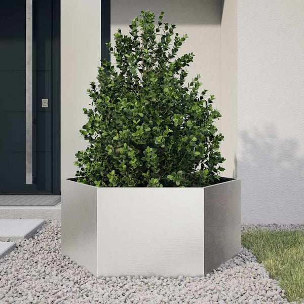 Stahl-Gartenbeet sechseckig Urissidi 104x90x45cm