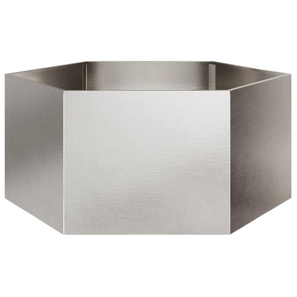 Stahl-Gartenbeet sechseckig Urissidi 104x90x45cm
