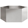 Stahl-Gartenbeet sechseckig Urissidi 104x90x45cm