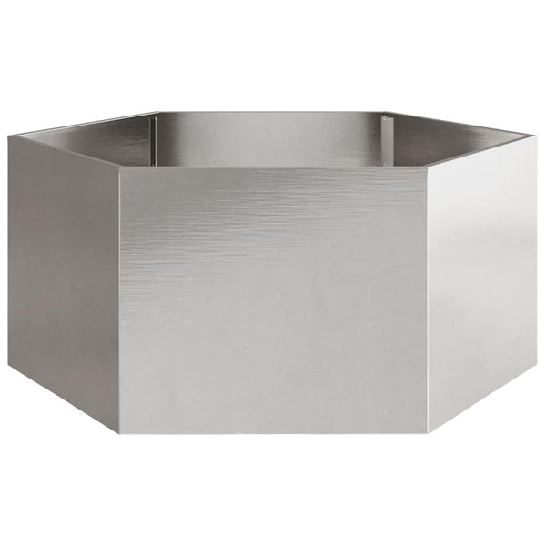 Stahl-Gartenbeet sechseckig Urissidi 104x90x45cm