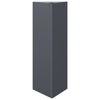 Anthrazitfarbener Blumenkasten Amelita 30x26x75cm (Stahl)