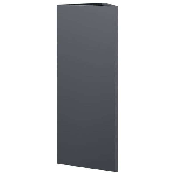 Anthrazitfarbener Blumenkasten Amelita 30x26x75cm (Stahl)