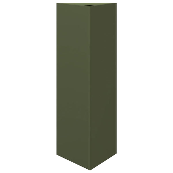 Olivgrüne Gartenblumentöpfe Amelita 30x26x75cm (2)