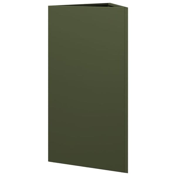 Grüner Gartenblumenkasten Amelita 40x34,5x70cm (Stahl)