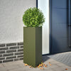 Grüner Gartenblumenkasten Amelita 40x34,5x70cm (Stahl)