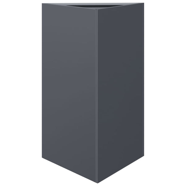 Anthrazitfarbener Blumenkasten Amelita 50x43x75cm (Stahl)