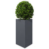 Anthrazitfarbener Blumenkasten Amelita 50x43x75cm (Stahl)