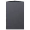 Anthrazitfarbener Blumenkasten Amelita 50x43x75cm (Stahl)