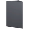 Anthrazitfarbener Blumenkasten Amelita 50x43x75cm (Stahl)