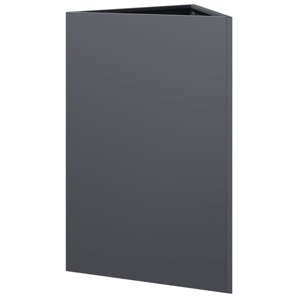 Anthrazitfarbener Blumenkasten Amelita 50x43x75cm (Stahl)