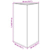 Anthrazitfarbener Blumenkasten Amelita 50x43x75cm (Stahl)