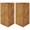 Cortenstahl-Gartenblumenkästen Amelita 50x43x75cm (2er-Set Dreieck)