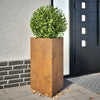 Cortenstahl-Gartenblumenkästen Amelita 50x43x75cm (2er-Set Dreieck)