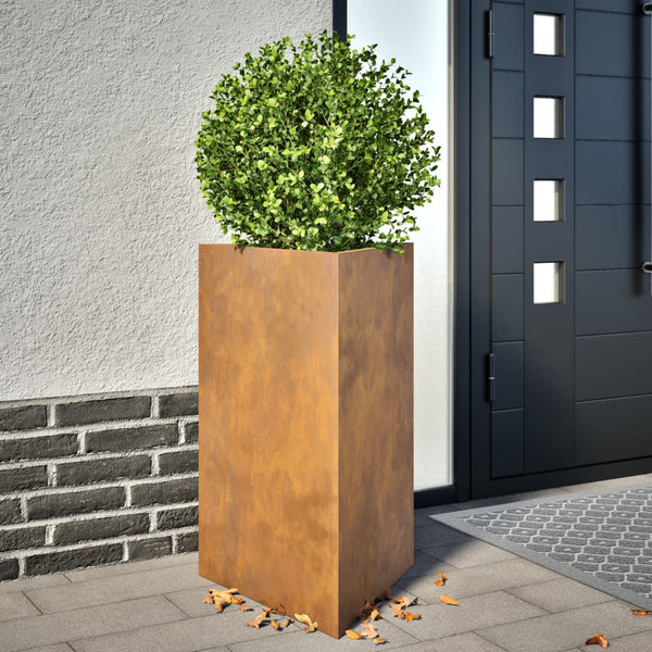 Cortenstahl-Gartenblumenkästen Amelita 50x43x75cm (2er-Set Dreieck)