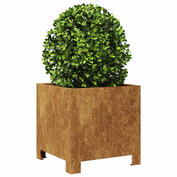 Cortenstahl-Gartenblumenkästen Magheti 30x30x30cm (2 Stück)