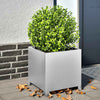 Verzinkter Gartenblumenkasten Magheti 40x40x40cm (Stahl)